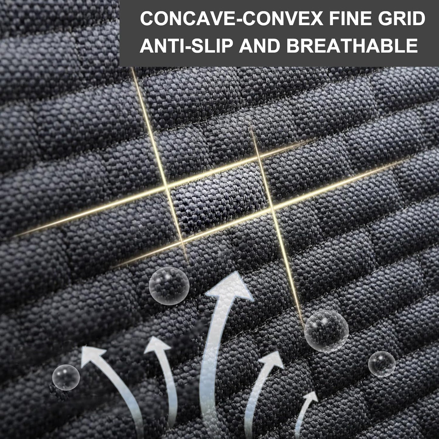 Simple Striped Fabric Car Seat Cushion — Breathable & All-Season Comfort