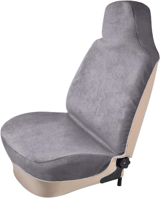 Gray Velvet Car Seat Cover — Comfortable, Breathable, and Stylish Protection for Your Seats