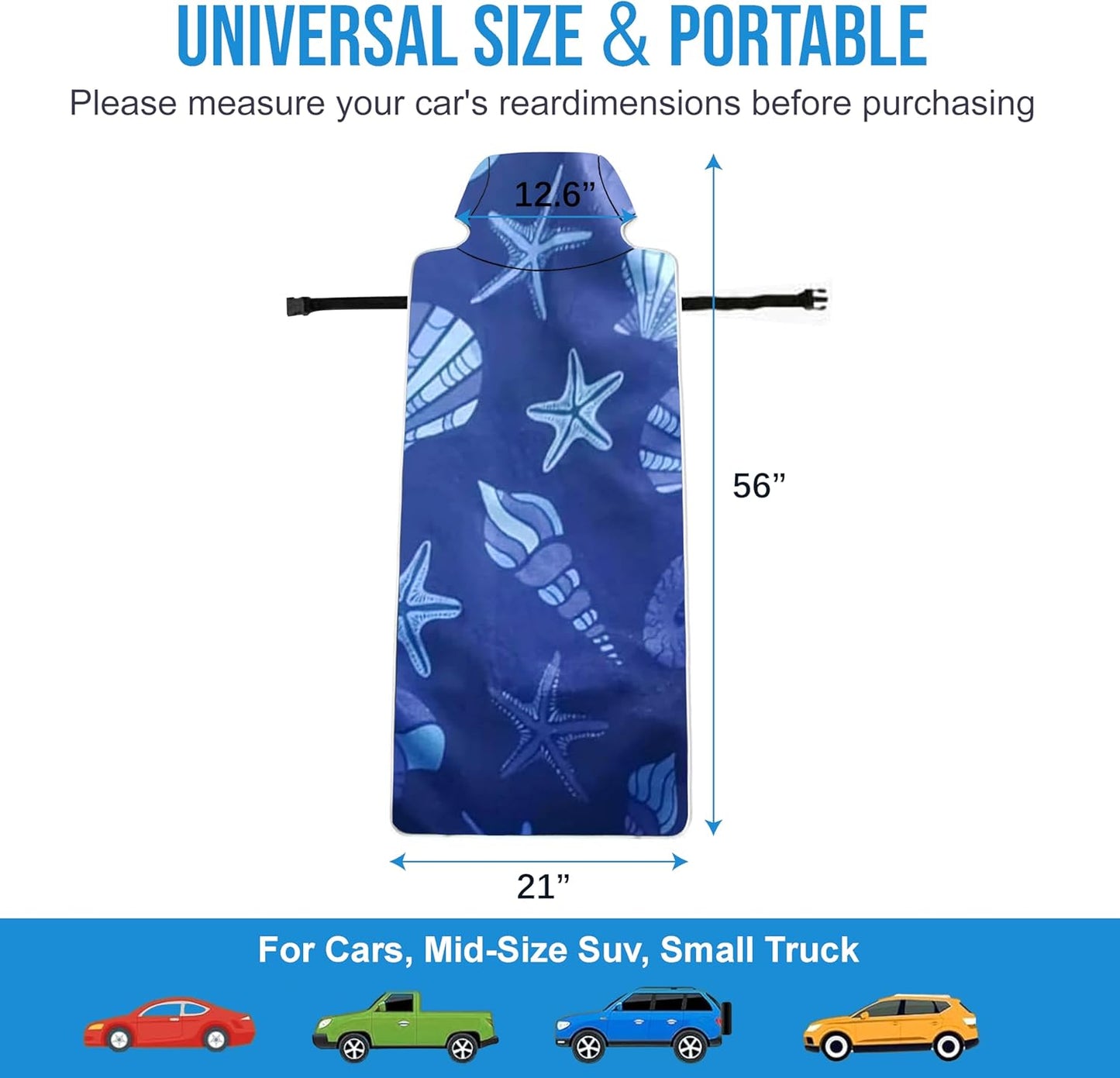 Ocean Pattern Car Seat Cover — Stylish and Practical, Perfect Fit for Most Vehicles