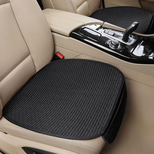 Simple Striped Fabric Car Seat Cushion — Breathable & All-Season Comfort
