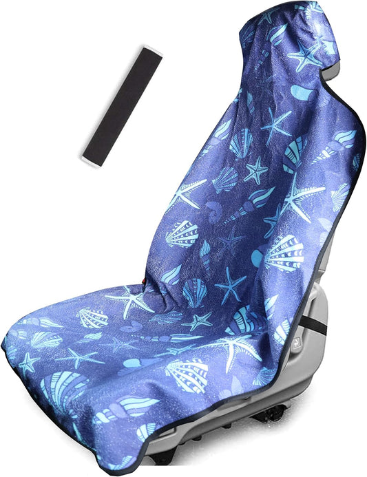 Ocean Pattern Car Seat Cover — Stylish and Practical, Perfect Fit for Most Vehicles